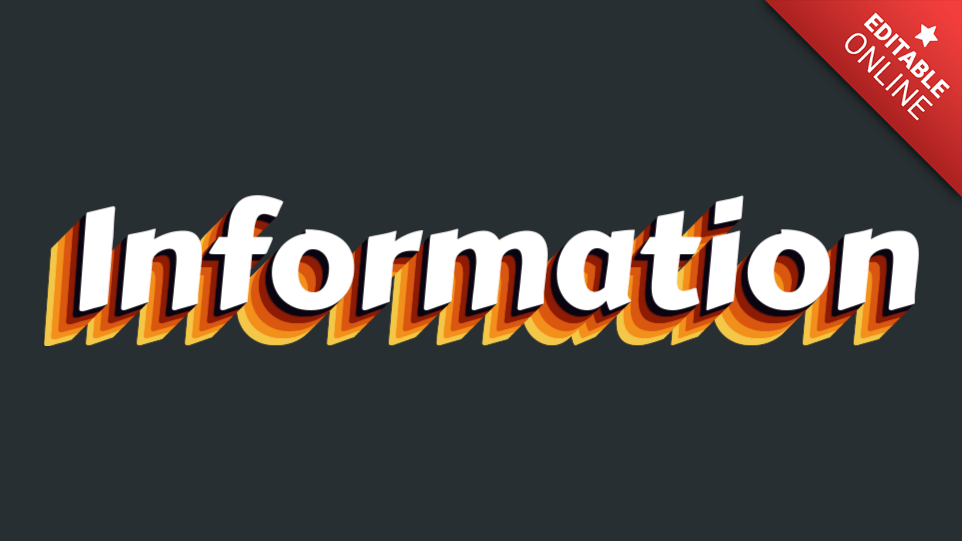 Information Text Effect Generator TextStudio