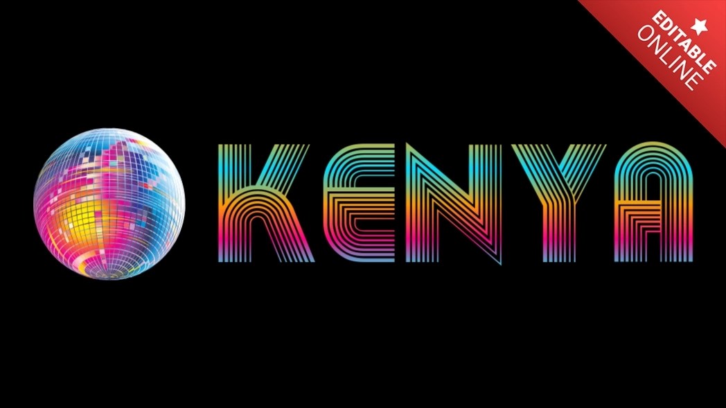 Kenya Disco Style Text Effect Generator