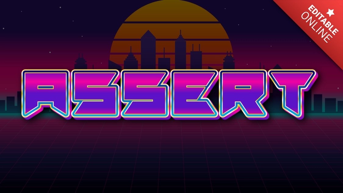 Assert Cyber Punk Text Effect Generator