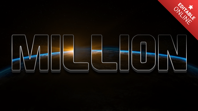 Million | Text Effect Generator