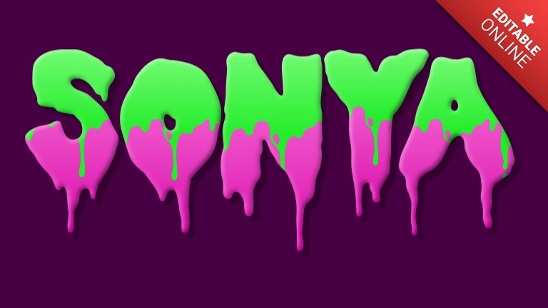 Sonya | Monster | Text Effect Generator