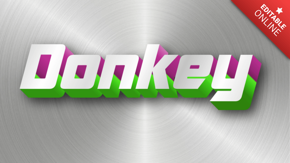 Donkey Text Effect Generator TextStudio