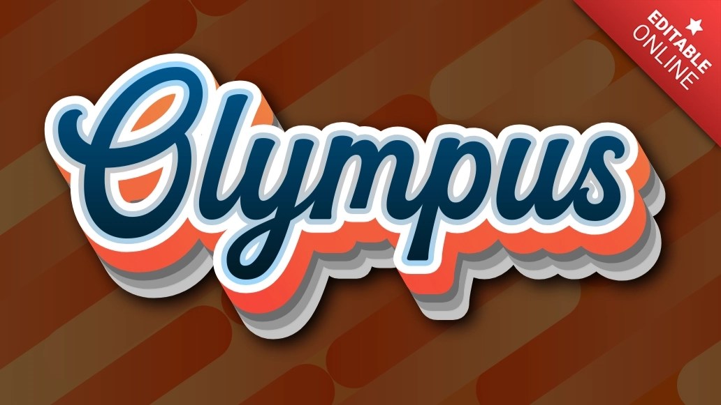 Olympus Modern 3D Text Effect Generator