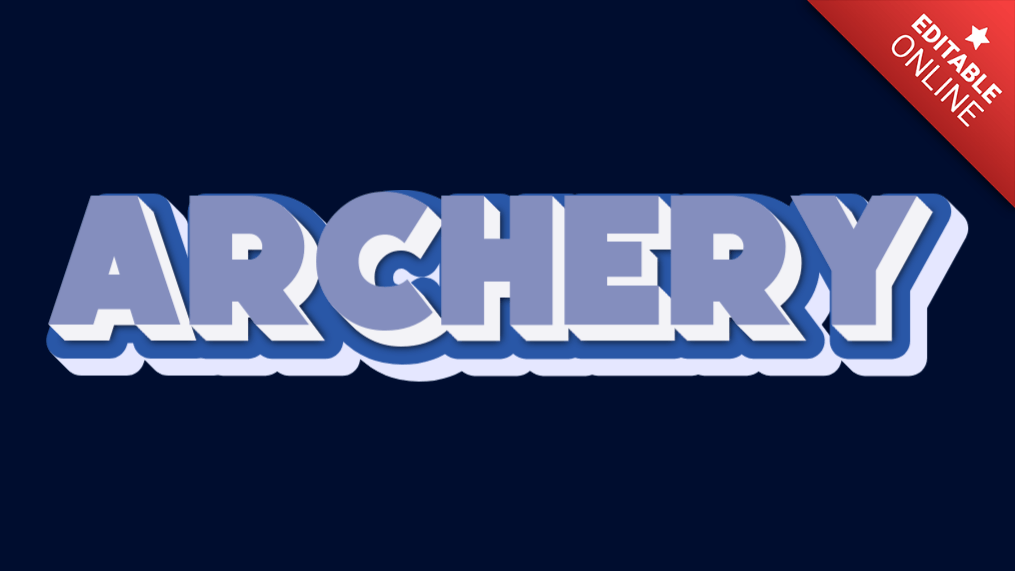 Archery Text Effect Generator