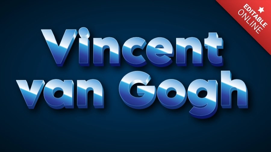 Vincent Van Gogh Technology Style Text Effect Generator