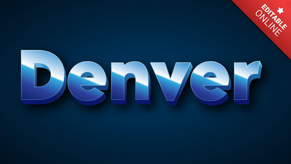 Denver Text Effect Generator TextStudio