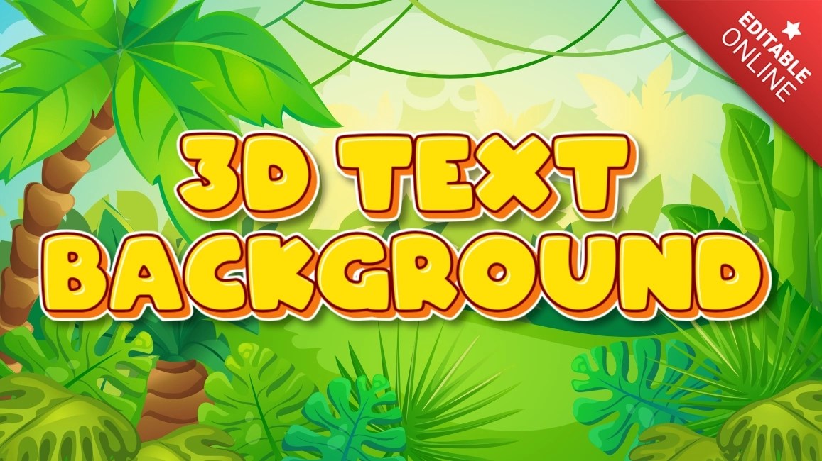 3D Text Background Happy Days Text Effect Generator