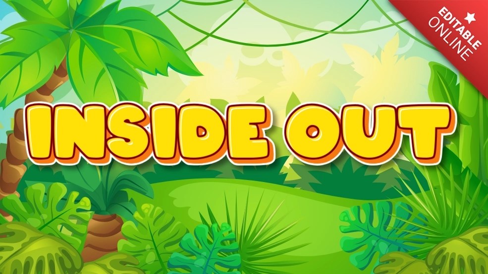 Inside Out Efecto Happy Days Generador de Efectos de Texto