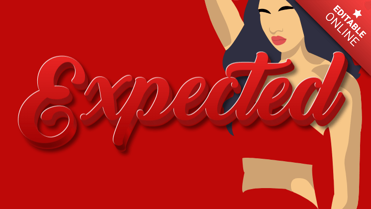 Expected | Love | Text Effect Generator