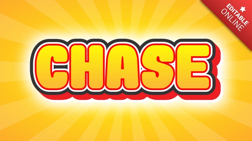 Chase Text Effect Generator