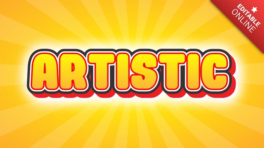 Artistic 3D 2024 Yellow Text Effect Generator