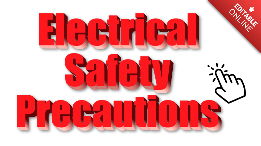 Electrical Safety Precautions Text Effect Generator TextStudio