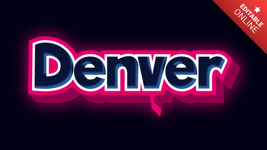 Denver Text Effect Generator TextStudio
