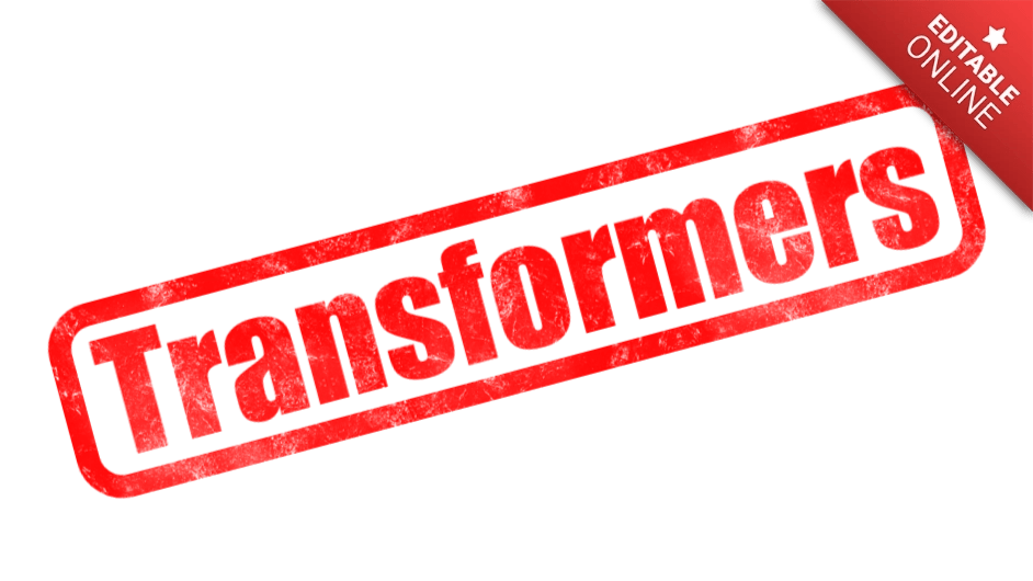 Transformers Text Effect Generator