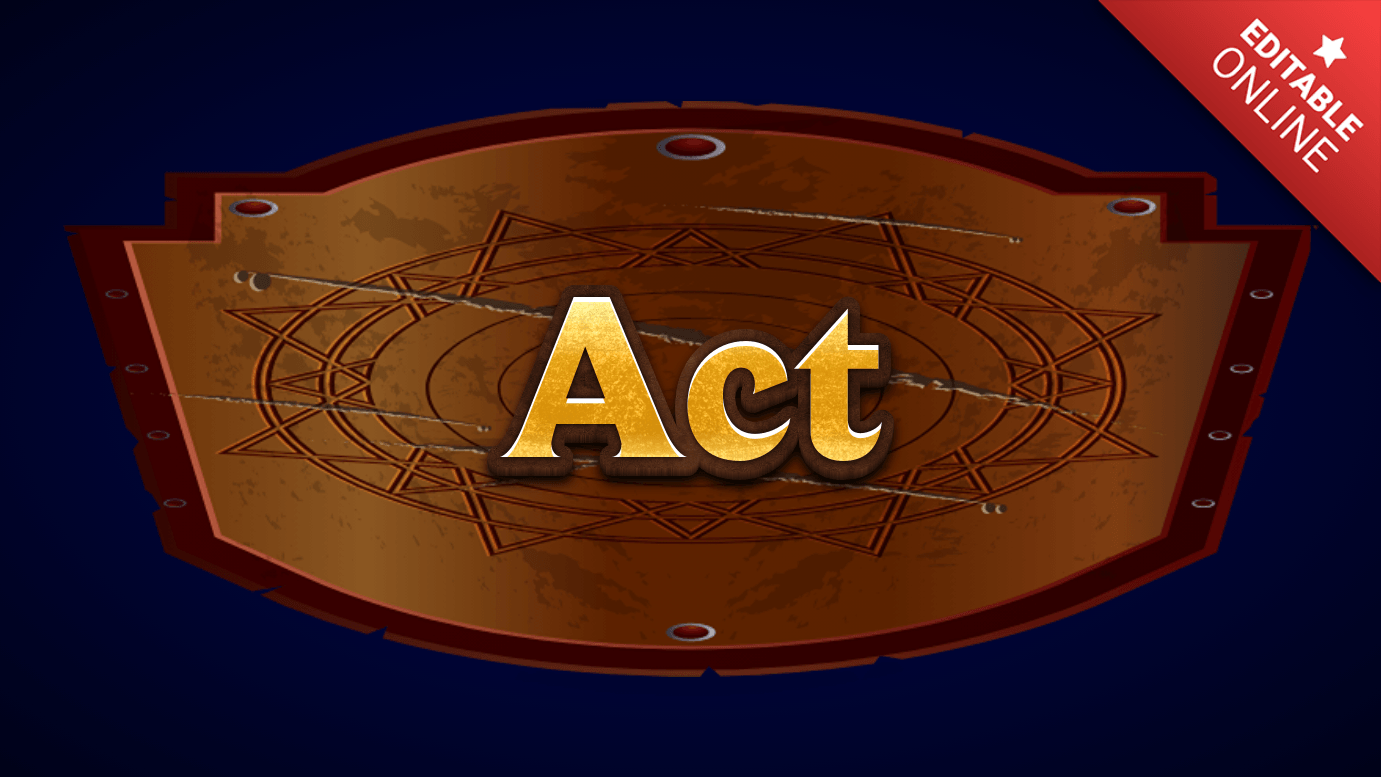 Act Text Effect Generator