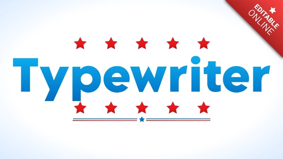 Typewriter Vote Text Effect Generator