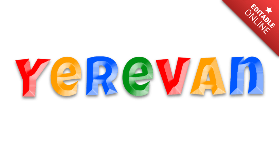 Yerevan Efeito Do Home Gerador de efeitos de texto