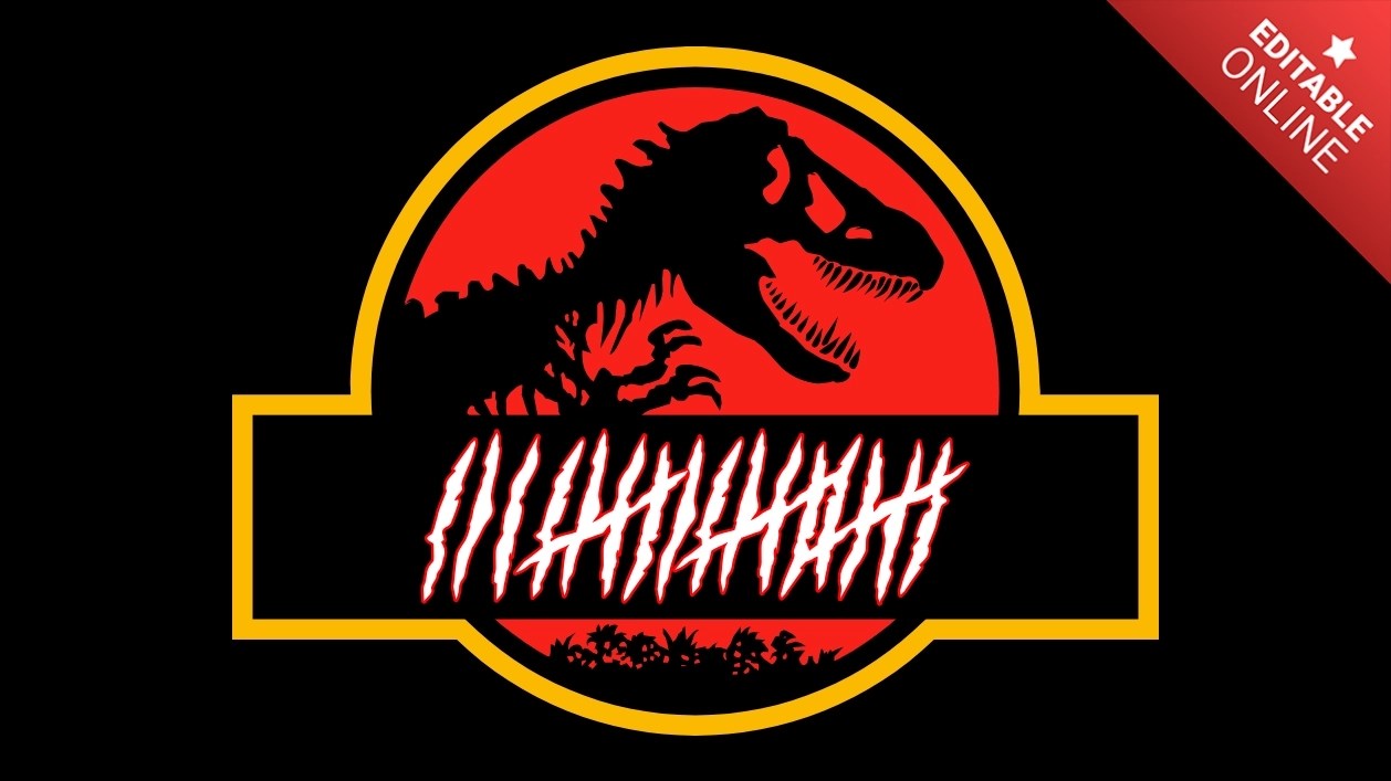 360 Jurassic Park Logo Text Effect Generator