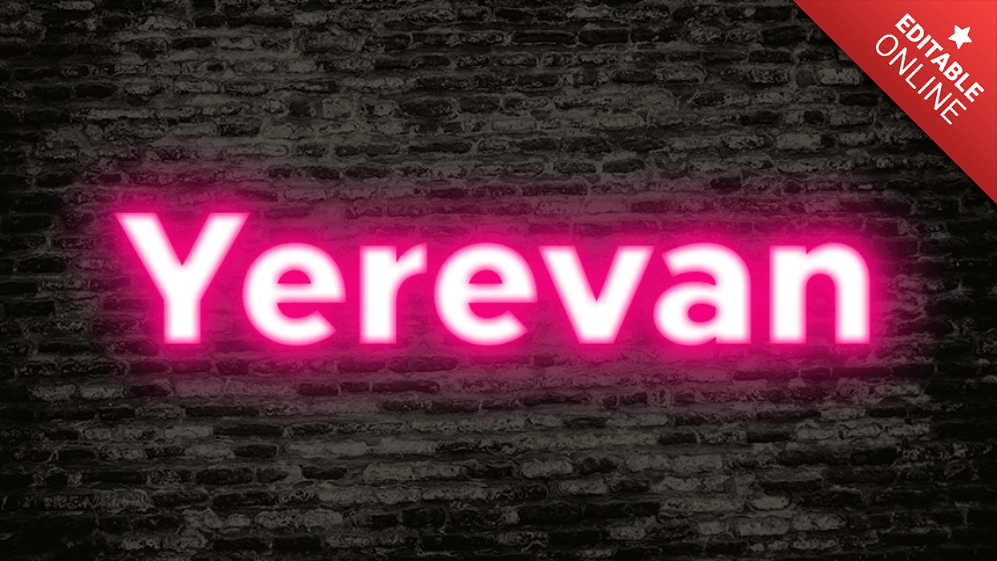 Yerevan Rosa Chiaro Generatore di effetti di testo