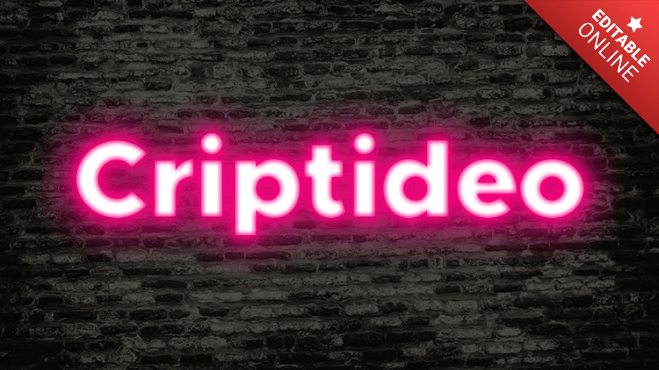 Criptídeo Glow Pink Text Effect Generator