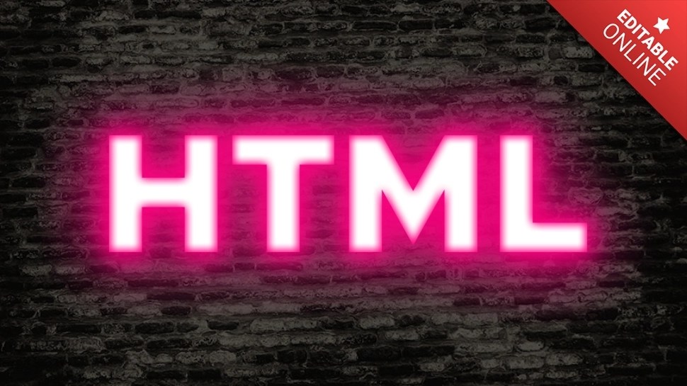 HTML Glow Pink Text Effect Generator