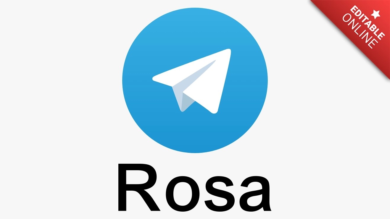 Rosa | Telegram Logo | Text Effect Generator