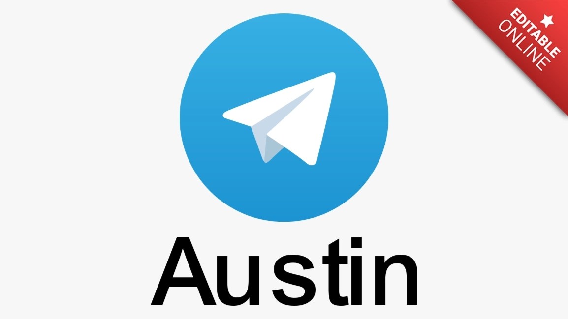Austin | Логотип Telegram | Генератор текстовых эффектов