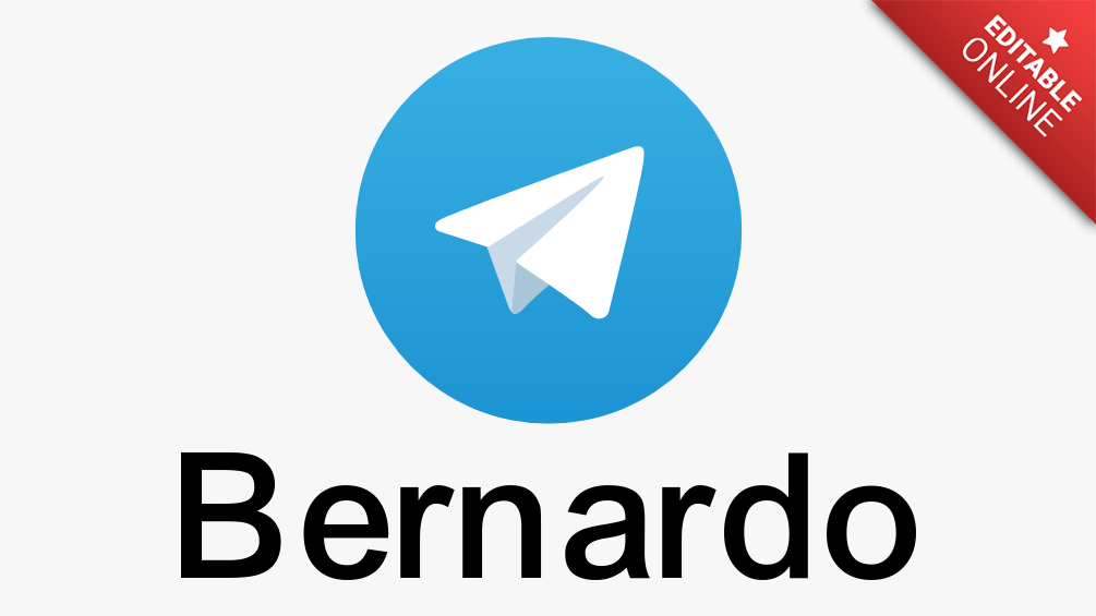 Bernardo | Telegram Logo | Text Effect Generator