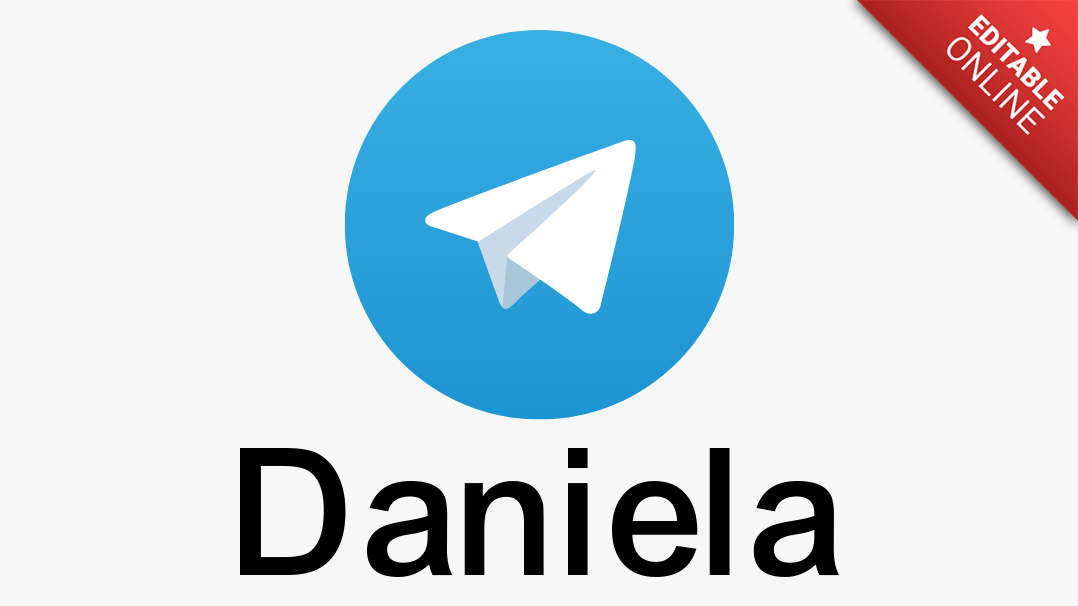 Daniela | Telegram Logo | Text Effect Generator