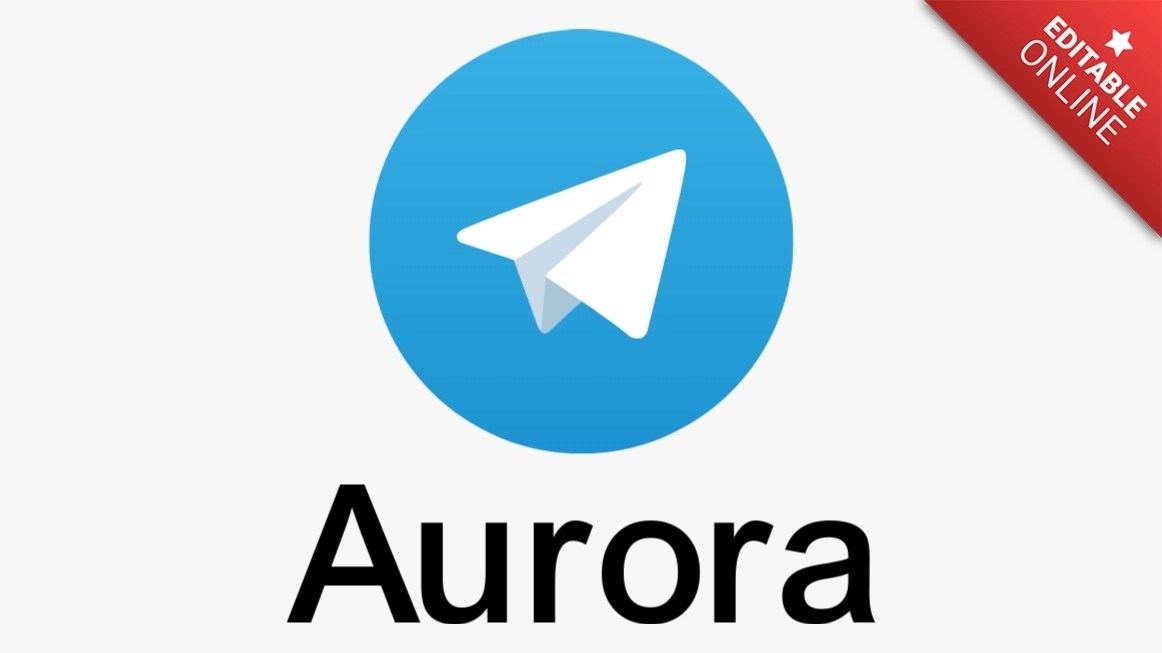 Aurora | Logotipo Telegram | Generador de Efectos de Texto