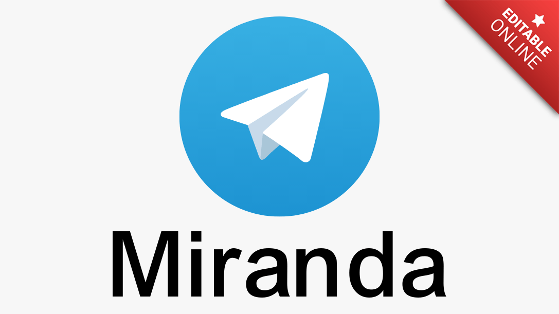 Miranda | Telegram Logo | Text Effect Generator