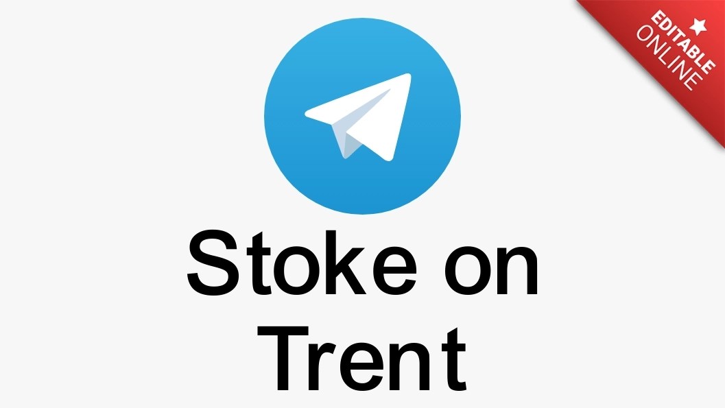 StokeonTrent Telegram Logo Text Effect Generator