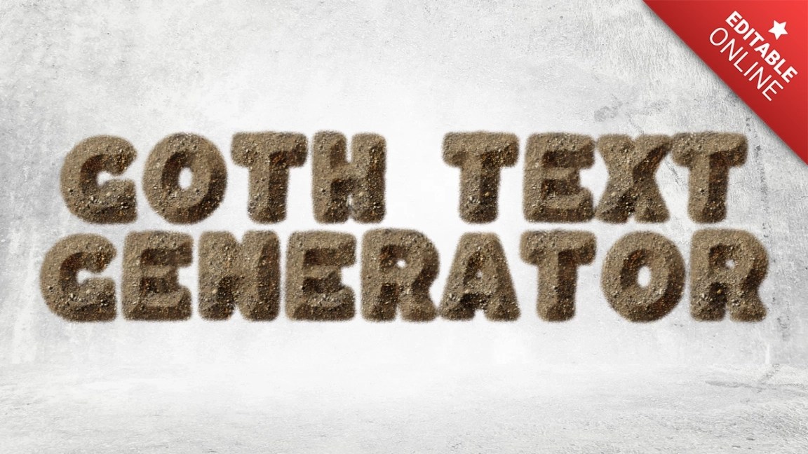 Goth Text Generator Dirt Text Effect Generator