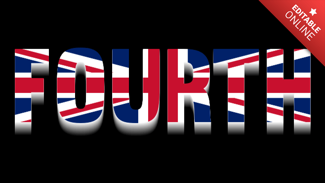 Fourth | Text Effect Generator | TextStudio