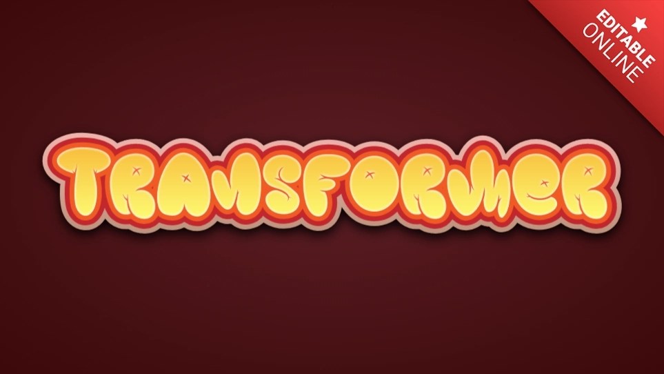 Transformer Text Effect Generator