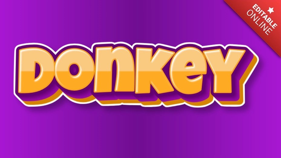 Donkey Text Effect Generator
