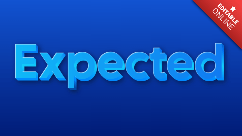 Expected | Text Effect Generator | TextStudio