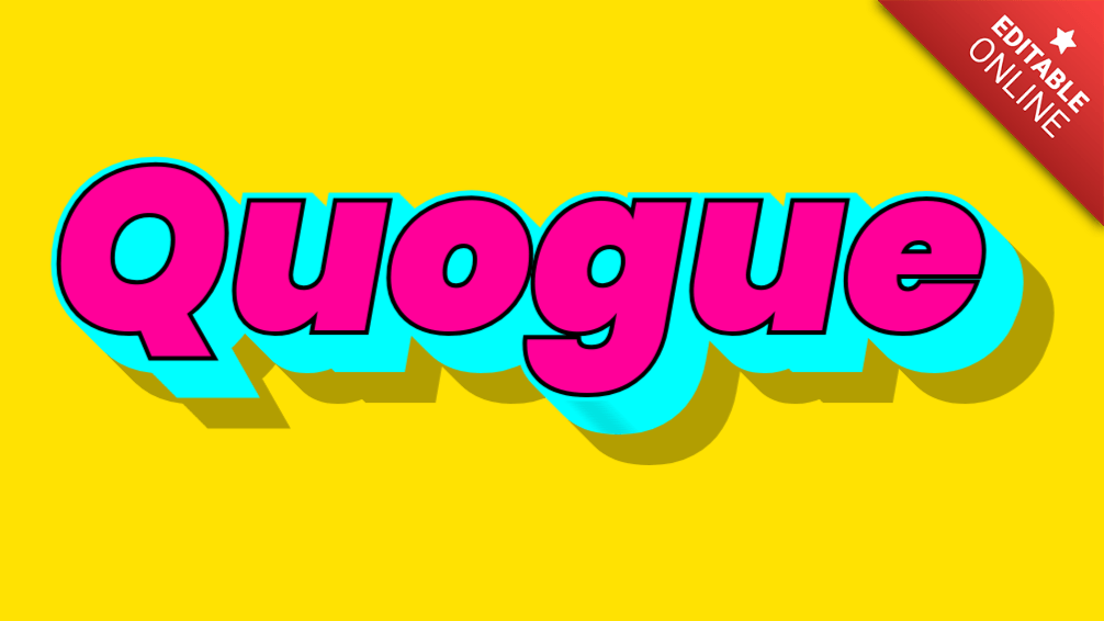 Quogue Text Effect Generator