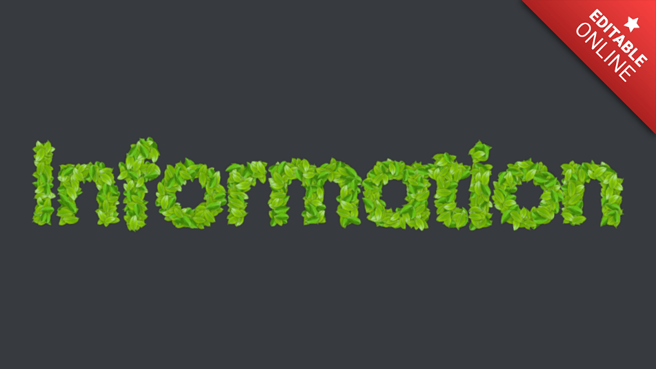 Information Text Effect Generator TextStudio