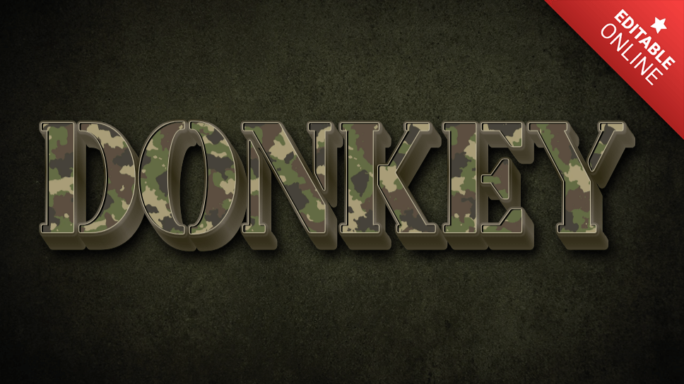 Donkey Text Effect Generator TextStudio