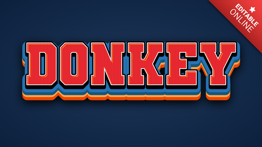 Donkey Text Effect Generator TextStudio