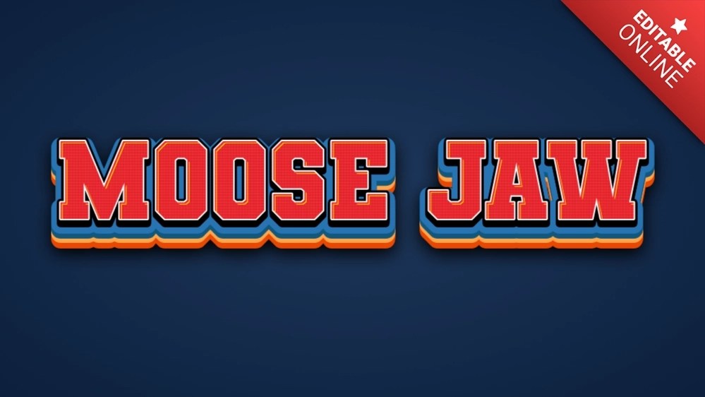 Moose Jaw Text Effect Generator