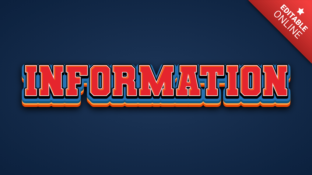 Information Hard Text Effect Generator