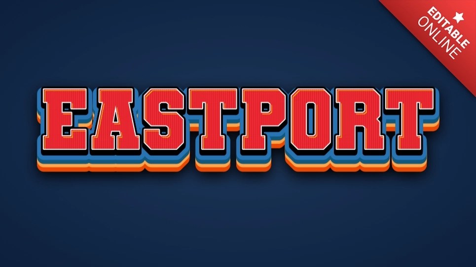 Eastport Text Effect Generator