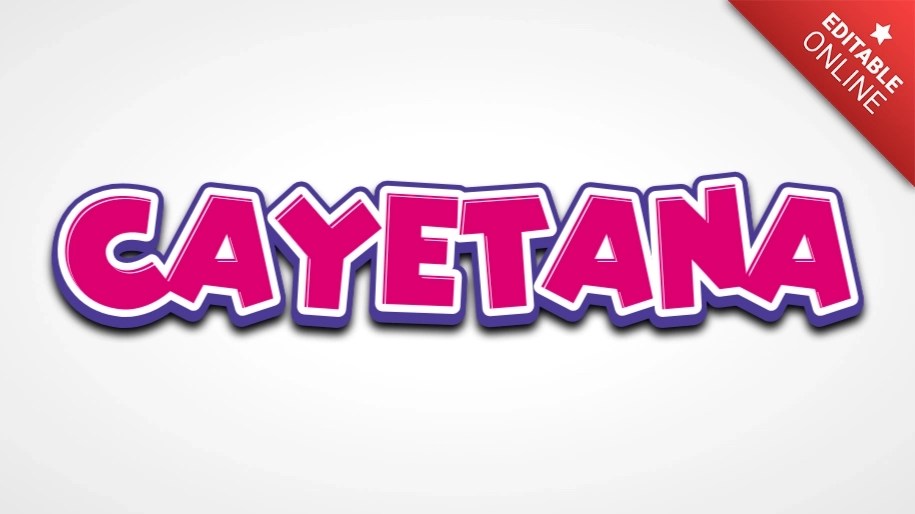 Cayetana Logotipo Minnie Generador de Efectos de Texto