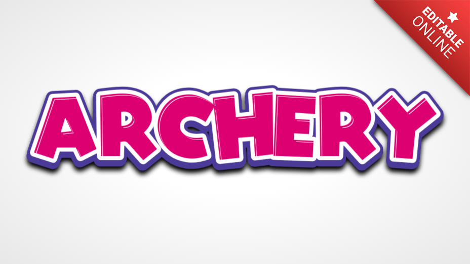 Archery Text Effect Generator
