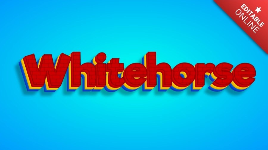 Whitehorse Text Effect Generator
