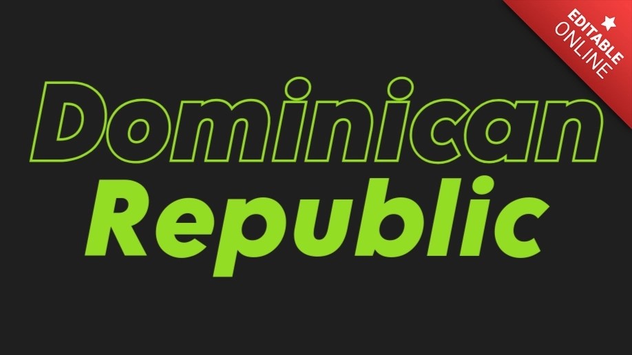 Dominican Republic Text Effect Generator