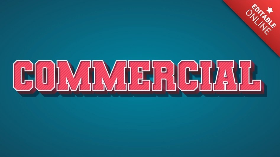 Commercial Varsity Text Effect Generator
