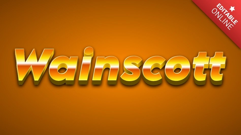 Wainscott Text Effect Generator